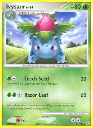 [PKM] Ivysaur (51/132) [Diamond & Pearl: Secret Wonders]