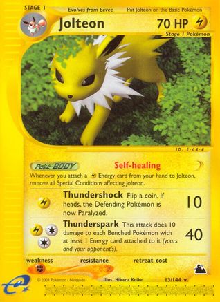 [PKM] Jolteon (13/144) [Skyridge]