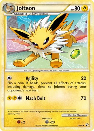 [PKM] Jolteon (28/90) [HeartGold & SoulSilver: Undaunted]