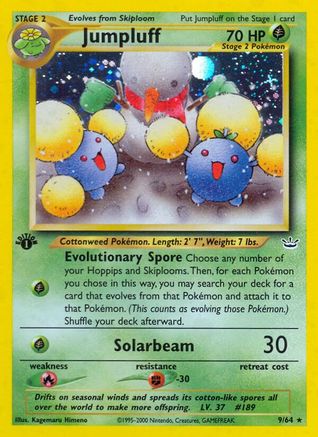 [PKM] Jumpluff (9/64) [Neo Revelation 1st Edition]