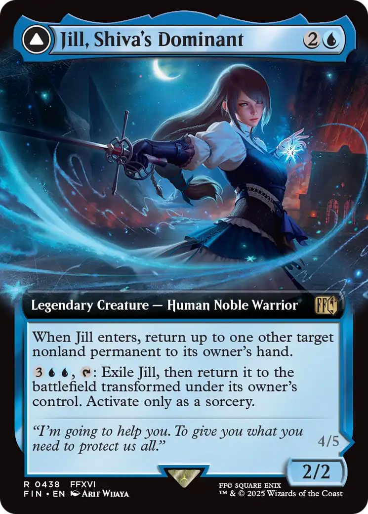 {@R} Jill, Shiva's Dominant // Shiva, Warden of Ice (Extended Art) [FINAL FANTASY][FIN 438]