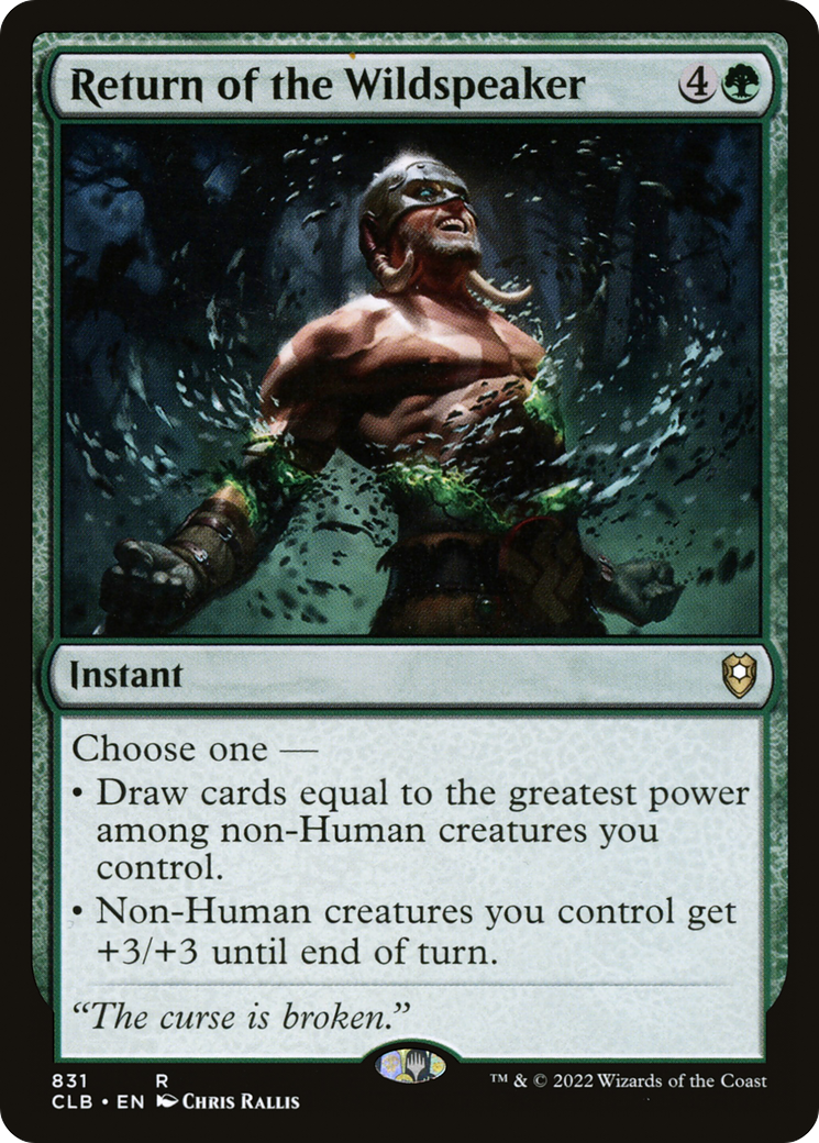 {R} Return of the Wildspeaker [Commander Legends: Battle for Baldur's Gate][CLB 831]