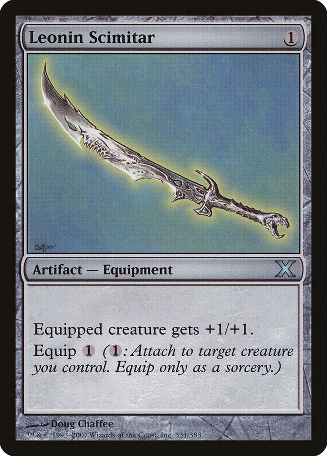{C} Leonin Scimitar [Tenth Edition][10E 331]