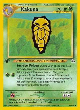 [PKM-C] Kakuna (41/75) [Neo Discovery 1st Edition]