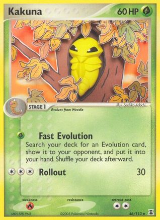 [PKM-C] Kakuna (46/113) (Stamped) [EX: Delta Species]