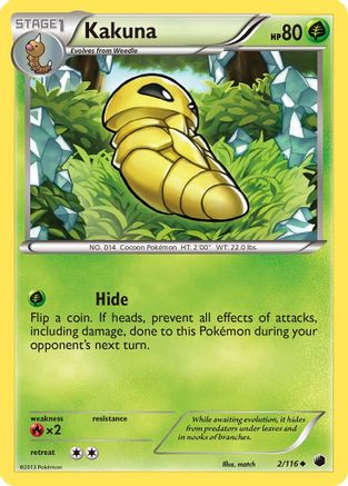 [PKM] Kakuna (2/116) [Black & White: Plasma Freeze]