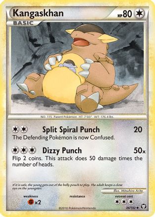 [PKM] Kangaskhan (36/102) [HeartGold & SoulSilver: Triumphant]
