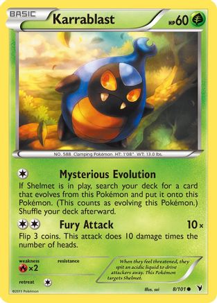 [PKM-C] Karrablast (8/101) [Black & White: Noble Victories]
