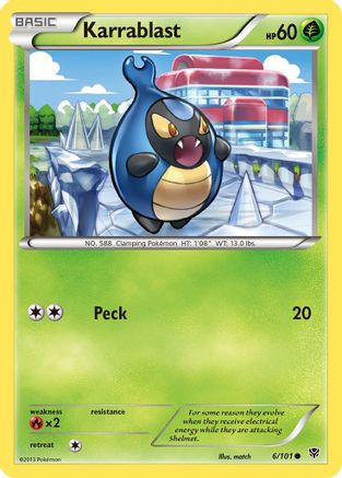 [PKM-C] Karrablast (6/101) [Black & White: Plasma Blast]