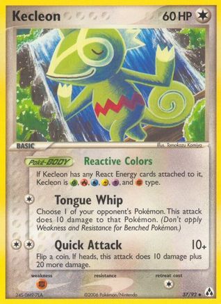 [PKM] Kecleon (37/92) (Stamped) [EX: Legend Maker]