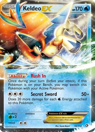[PKM-R] Keldeo EX (45/113) [Black & White: Legendary Treasures]