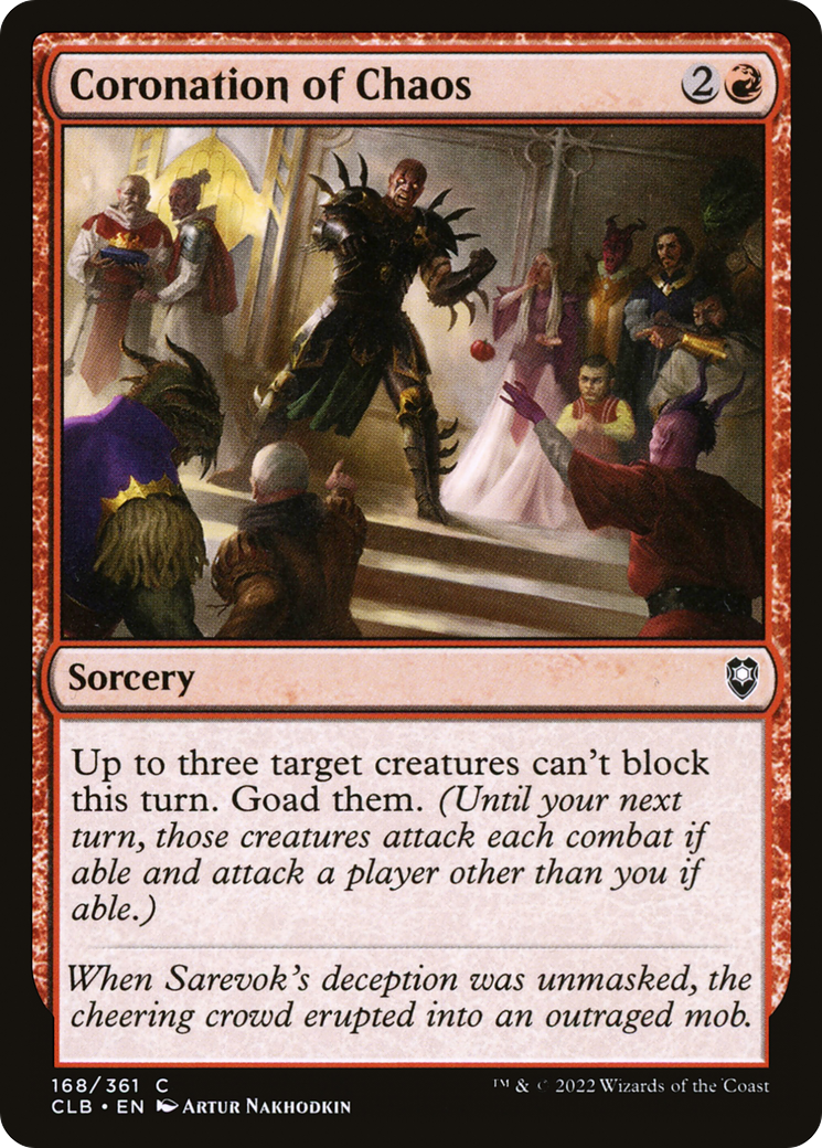 {C} Coronation of Chaos [Commander Legends: Battle for Baldur's Gate][CLB 168]