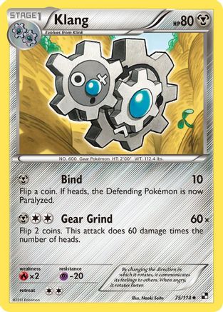 [PKM-C] Klang (75/114) [Black & White: Base Set]