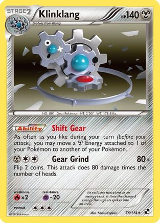[PKM] Klinklang (76/114) [Black & White: Base Set]
