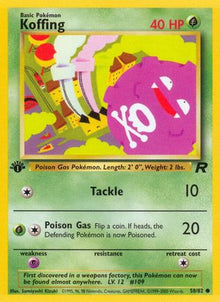 [PKM] Koffing (58/82) [Team Rocket 1st Edition]