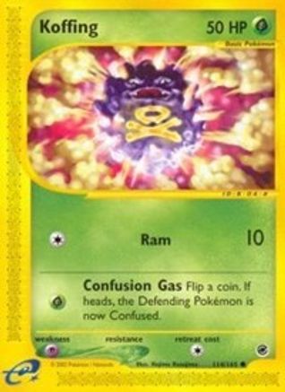[PKM] Koffing (114/165) [Expedition: Base Set]