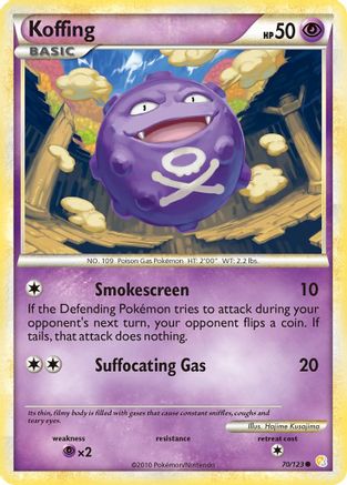 [PKM] Koffing (70/123) [HeartGold & SoulSilver: Base Set]