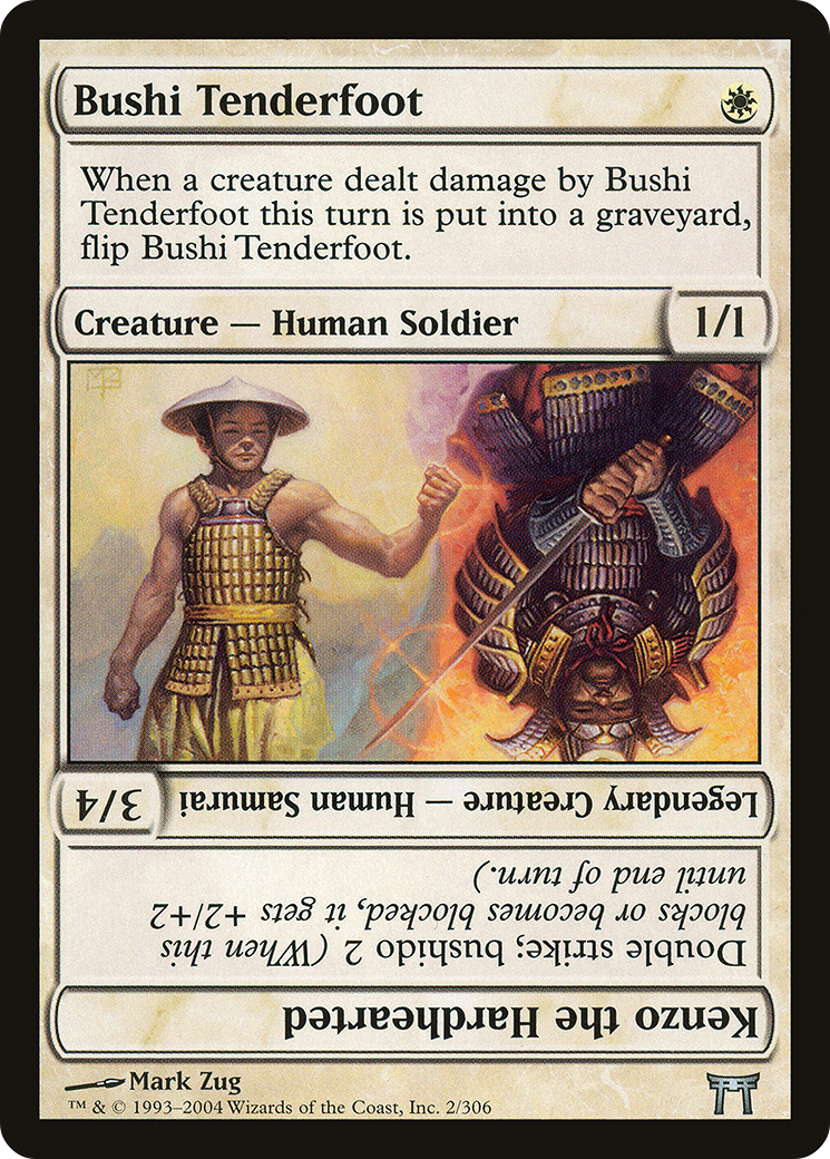 {C} Bushi Tenderfoot // Kenzo the Hardhearted [Champions of Kamigawa][CHK 002]