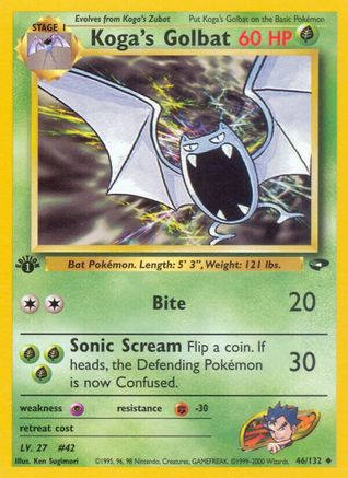 [PKM] Koga's Golbat (46/132) [Gym Challenge 1st Edition]