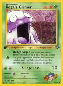 [PKM] Koga's Grimer (78/132) [Gym Challenge 1st Edition]