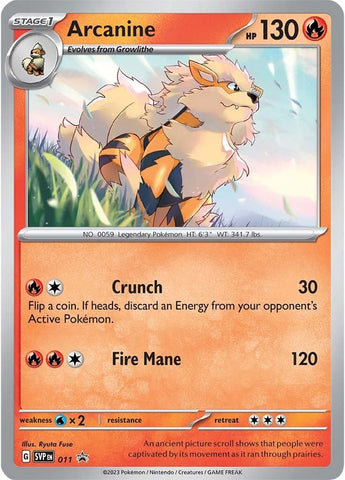 [PKM-R] Arcanine (011) [Scarlet & Violet: Black Star Promos]