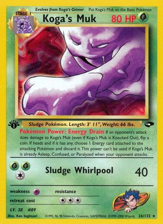[PKM] Koga's Muk (26/132) [Gym Challenge 1st Edition]