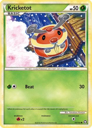 [PKM] Kricketot (65/102) [HeartGold & SoulSilver: Triumphant]
