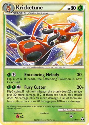 [PKM] Kricketune (24/102) [HeartGold & SoulSilver: Triumphant]