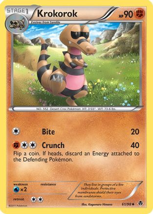 [PKM] Krokorok (61/98) [Black & White: Emerging Powers]
