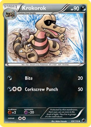 [PKM] Krokorok (69/116) [Black & White: Plasma Freeze]