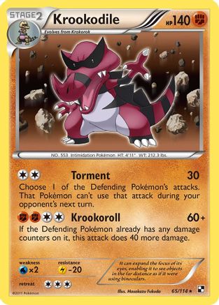 [PKM] Krookodile (65/114) [Black & White: Base Set]