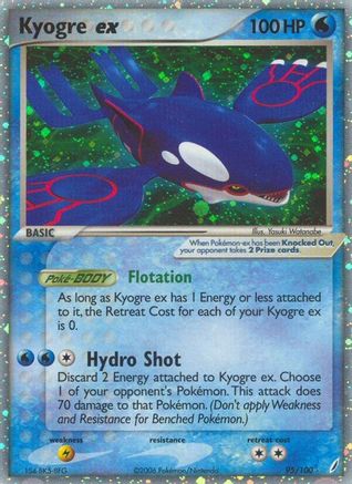 [PKM] Kyogre ex (95/100) [EX: Crystal Guardians]
