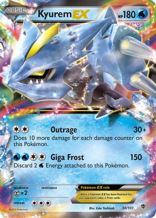 [PKM] Kyurem EX (30/101) [Black & White: Plasma Blast]