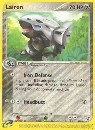 [PKM] Lairon (41/100) [EX: Sandstorm]