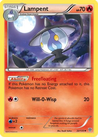 [PKM-C] Lampent (22/135) [Black & White: Plasma Storm]