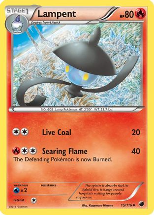 [PKM] Lampent (15/116) [Black & White: Plasma Freeze]