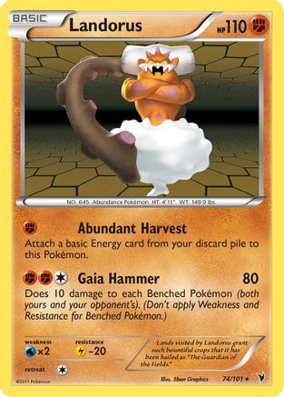 [PKM] Landorus (74/101) [Black & White: Noble Victories]