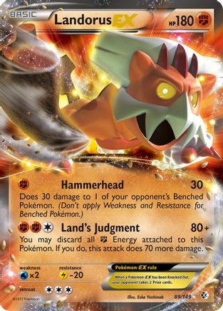 [PKM-R] Landorus EX (89/149) [Black & White: Boundaries Crossed]