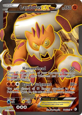 [PKM-R] Landorus EX (144/149) [Black & White: Boundaries Crossed]