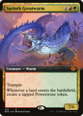 {R} Sarinth Greatwurm (Extended Art) [The Brothers' War][BRO 358]