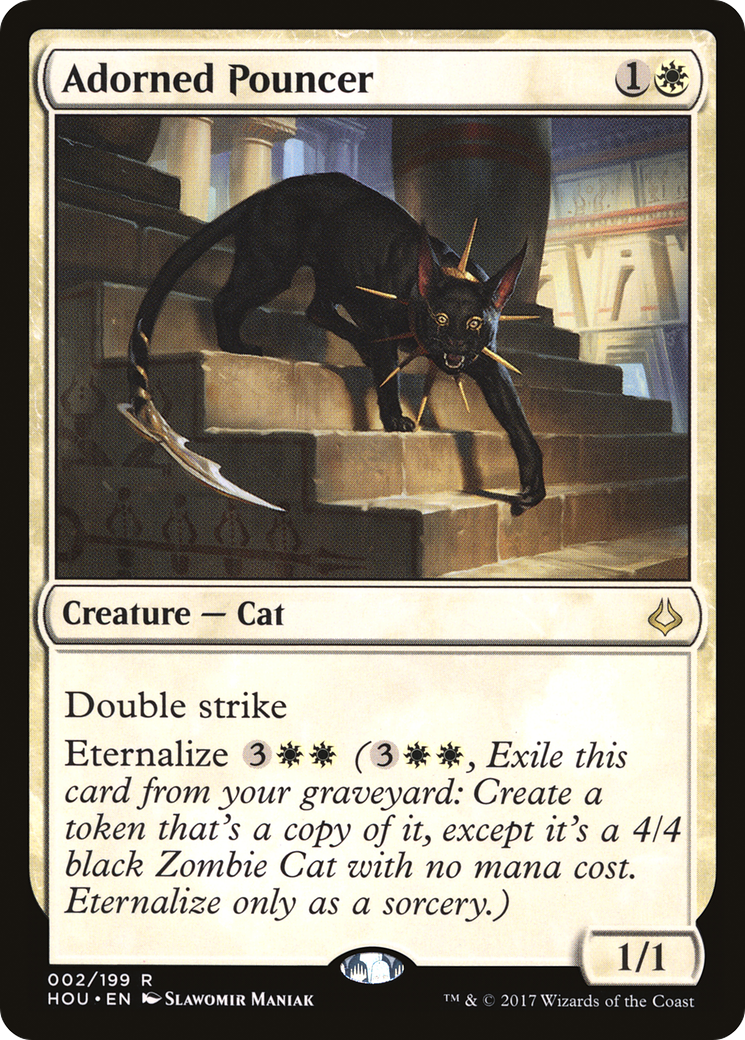 {R} Adorned Pouncer [Hour of Devastation][HOU 002]