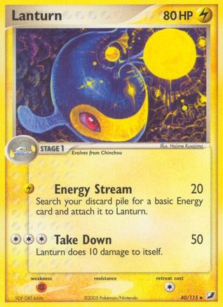 [PKM-C] Lanturn (40/115) (Stamped) [EX: Unseen Forces]