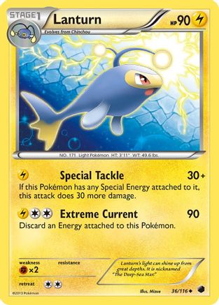 [PKM-C] Lanturn (36/116) [Black & White: Plasma Freeze]