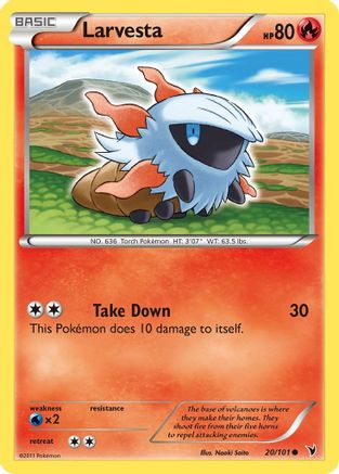 [PKM] Larvesta (20/101) [Black & White: Noble Victories]