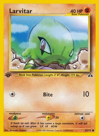 [PKM] Larvitar (57/75) [Neo Discovery 1st Edition]