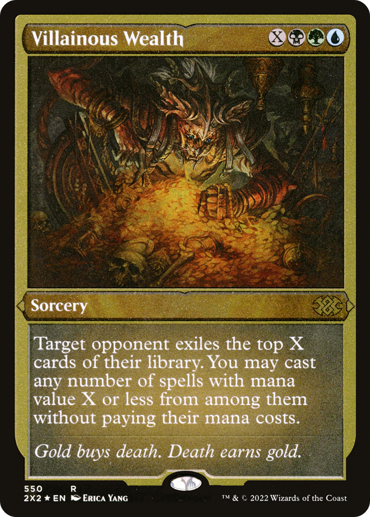 {R} Villainous Wealth (Foil Etched) [Double Masters 2022][2X2 550]