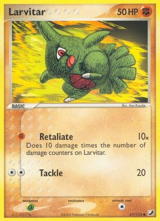 [PKM-C] Larvitar (61/115) (Stamped) [EX: Unseen Forces]