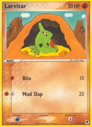 [PKM-C] Larvitar (51/101) (Stamped) [EX: Dragon Frontiers]