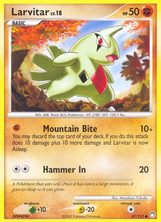 [PKM] Larvitar (87/123) [Diamond & Pearl: Mysterious Treasures]