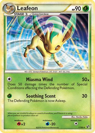 [PKM-R] Leafeon (17/90) [HeartGold & SoulSilver: Undaunted]